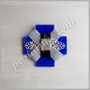 Галстук Синий бархат