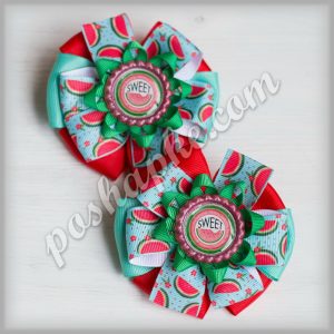 Банты "Арбузный мохито"