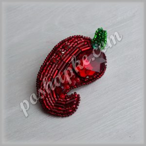 Брошь Перец чили