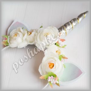 Ободок единорог белоснежный